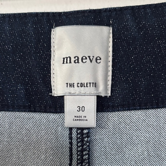 Maeve Colette Dark Blue Sparkle Jeans 30 - Picture 2 of 4